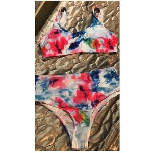 Tye dye swim suit